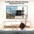 HOME VISION Full Motion TV Wall Mount for 32-85 inch TVs up to 132lbs
