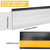 50 Pcs Shelf Label Strips, 1.5" x 48" Self Adhesive Label Holder,  Black