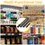 50 Pcs Shelf Label Strips, 1.5" x 48" Self Adhesive Label Holder,  Black