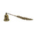 AIM & GGKK Vintage Bronze Feather Candle Snuffer Extinguisher - Long Handle with Bell-Shaped Cap, Decorative Candle Accessory for Smoke-Free Extinguishing