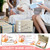 50Pcs Baby Shower Advice & Wishes Cards, Pumpkin Pink Bow Cards with Box