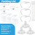 Straw Cup Conversion Kit Compatible with Dr. Brown's Wide-Neck Baby Bottles,Toddler Transition Kit with Soft Straw Nipple,Bottle Handles,Storage Bottle Caps (Model 1)