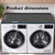 Washer and Dryer Covers for the Top,53.5x26.8inch Non-Slip Waterproof Washer Tray,Raised Edge Covers for the Top,Washer Dryer Countertop for Laundry & Kitchen