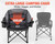 Pcuauld Camping Chairs for Adults Heavy Duty Padded Folding XL Camp Chairs with Cup Holder, Supports 500lbs, Oversized Large Outdoor Widen Comfy Lawn Chairs for Tailgating Sports Beach Yard
