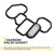 CyperFair 3 PCS Engine Head/Oil Filter Adapter Gasket Kit, Oil Filter Housing Gasket, Replacement OEM #15825-P8A-A01 36172-P8A-A01 91319-PR3-000, Compatible with Honda Odyssey Accord (Black)