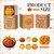 Jenaai 12 Sets Thanksgiving Flat Pumpkin Friendsgiving Gift Fall Tree Decor
