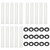 FINBe Garage Door Quiet Roller Sleeves with Nuts for Hinges 15 Sets