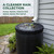 Black Rain Mesh Screen, Rainwater Barrel Debris, Filter for Rain Barrel, Rain Water Collection Bucket Netting Cover with Adjustable Drawstring for Prevents Mosquitoes Leaves Debris Rain Accessories