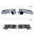 Abagael Mirror Cover Caps Compatible with GMC 2019-2025 Chevy Silverado 1500 and GMC Sierra 1500 Accessories (Chrome)