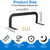 Pafeooui 8 Pack Mattress Retainer Bar – Heavy-Duty Anti-Slip Mattress Gripper for Wooden/Adjustable/RV Beds | Black Iron Stabilizers with 32 Screws (10.2” x 3.1” x 3.5”)