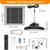 TSJKPAYL Solar Chicken Coop Light with Timer, Outdoor Solar Pendant Lights IP66 Waterproof & 16.4ft Cord, 3-Color Dimmable Shed Lights for Sheds, Chicken Coop, Farm, Stables