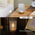 Battery Operated Night Light with Timer, Aesthetic Cordless Battery Powered Decorative Glass Lamp,Small Cozy Nightlight for Dorm,Mini Lamps for Nightstand,Bathroom,Bedroom,Children's Room,Warm
