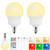 Rechargeable LED Light Bulbs with Remote, Dimmable Magnetic E12 Battery Operated Light Bulb, 12 RGB Colors, 480LM 40W Equivalent, 3 Timer, for Sconces, Lamps Without Power, Camping, Emergency 2 PACK