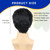 PUREHAIR Men's Short Black Cosplay Wig for Halloween Costume Party Super Funny Man Synthetic Hair Wig for Adult Men (Adults)