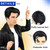 PUREHAIR Men's Short Black Cosplay Wig for Halloween Costume Party Super Funny Man Synthetic Hair Wig for Adult Men (Adults)