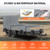 SKYJDM 6 x 10 All-Weather Protection Utility Trailer Cover, Light Gray