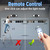 TOOWELL Battery Powered Flood Lights with Remote, Wireless Outdoor Exterior