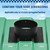 8" Shipping Container Roof Vent Adapter, Whirlybird Turbine Adapter