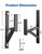 Joytutus Heavy Duty Steel Trailer Ladder Rack, 2 Racks Side Mount with Bungee Cords, 353LB Capacity for Enclosed and Open Trailer, Vans, Trucks, Garages Side Wall