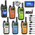 Walkie Talkies 6 Pack Long Range for Adults, Rechargeable FRS Cruise Walkie Talkies with Earpiece, Portable NOAA Emergency 2 Way Radios with 1500mAh, Flashlight, USB-C Charger for Family Camping