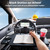 Paffenery Large Car Steering Wheel Tray Back Seat Headrest Tray with Phone Holder, Steering Wheel Desk Food Table for Car Laptop Mount Steering Wheel for Large SUVs, Trucks & Vans,17.5"