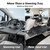 Paffenery Large Car Steering Wheel Tray Back Seat Headrest Tray with Phone Holder, Steering Wheel Desk Food Table for Car Laptop Mount Steering Wheel for Large SUVs, Trucks & Vans,17.5"