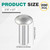 LEIFIDE 200 Pack 3/16" Diameter x 1/2" Solid Aluminum Brazier