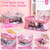 Acrylic Nail Kit for Beginners with Everything in Gift Makeup Bag Rose Pink