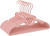 BGRQRIQ 60 Pack Pink Velvet Kids Clothes Hangers - 12.6in for Ages 4-10, with Cute Bear, Rotating Rose Gold Hook, Non-Slip, Space-Saving Slim Felt Hangers for Toddler Coats, Jackets, Dresses