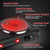 TeqHome Countertop Infrared Double Burner, 1800W Electric Hot Plate with 7.5" Ceramic Glass Cooktop, Stepless Temperature Adjustable & Heat-up In Seconds for Home Dorm, Compatible with All Cookware