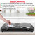 TeqHome Countertop Infrared Double Burner, 1800W Electric Hot Plate with 7.5" Ceramic Glass Cooktop, Stepless Temperature Adjustable & Heat-up In Seconds for Home Dorm, Compatible with All Cookware