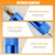 High Pressure PCP Air Filter Oil-Water Separator, 40MPa/5800Psi Inline Moisture Separator with 8mm Quick Connect, Complete Kit with 25 Filters, Sealing Rings & Gaskets for Air Compressor Pump (Blue)