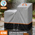 Deep Fryer Cover for Bayou Classic 700-704 and 700-701 with Cart, Cover for 4-Gal Stainless Bayou Fryer (with Side Shelf/Cart), Heavy Duty 420D Oxford with 4000mm Waterproof | Anti-UV.