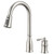 APPASO 2 Hole Kitchen Faucet with Pull Down Sprayer, Brushed Nickel