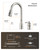 APPASO 2 Hole Kitchen Faucet with Pull Down Sprayer, Brushed Nickel