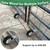 FOROIRON 2 Pack Gate Wheel for Metal Swing Gate with 1-5/8" Thru 2" Gate Frames Heavy-Duty Fence Farm Gate Wheel Gate Helper Wheel Gate Support Wheel Gate Caster