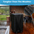 Safipotts 420D Deep Fryer Cover,30.5" D x 15.5" W x 43" H,Black