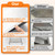 4 PCS Steel Flange Wedges, Metal Wedges Shims for Leveling, 4" x 2" Triangle Steel Wedge for Leveling, Welding & Metal Lathe Alignment