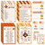 129 Pcs Thanksgiving Party Games Set Friendsgiving Game Decorations Turkey Trivia Scramble Activities Paper Cards for Adults Family Word Search Card Harvest Festival Fall Holiday Supplies Favors