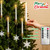 Htscudtg Christmas Tree Candles with Remote,10 Pcs LED Flameless Taper Candles with Clear Snowflake for Christmas Tree Decor, Battery Operated Tree Candlesticks Flickering Flame for Xmas Indoor Decor