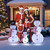 3pc Snowman Outdoor Christmas Decorations,Christmas Snowman Family Set,Perfect for Xmas and Xmas Eve,Light Up Xmas Holiday Indoor/Outdoor Lawn Yard Garden Party Decoration