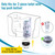 Saillong 3 Inch Dual Flush Valve Replacement Kit with Top Push Button, Tank to Bowl Gasket and Bolts, Toilet Repair Kit Inside Tank for 2 Piece Toilet, Easy to Install(1 Pack)