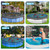 32.7 Feet Round Pool Leaf Net Cover for 30FT Above Ground Pool, 30 Feet Winter Cover Mesh Cover with 20 Pcs Large Metal Clips Pool Safety Net