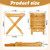 Cinnvoice 1 Pack Bamboo Sauna Chair, Portable Steam Sauna Seat