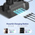 KDD Charging Station for Multiple Devices - 4 Ports Charging Dock with Controller and Headset Stand - 3 USB A & 1 USB C for Cellphone Tablet and Other Electronic - Multi Storage for Gaming Accessories