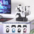 KDD Charging Station for Multiple Devices - 4 Ports Charging Dock with Controller and Headset Stand - 3 USB A & 1 USB C for Cellphone Tablet and Other Electronic - Multi Storage for Gaming Accessories