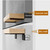 4 Pack 4 Inch Floating Shelf Brackets,Black Hidden L Shelf Bracket,Rustic Industrial Metal Brackets for Shelf Support
