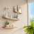 4 Pack 4 Inch Floating Shelf Brackets,Black Hidden L Shelf Bracket,Rustic Industrial Metal Brackets for Shelf Support