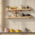 4 Pack 4 Inch Floating Shelf Brackets,Black Hidden L Shelf Bracket,Rustic Industrial Metal Brackets for Shelf Support