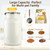 Aloxina Dog-Cat Food Storage Container 40 lb, Large Stainless Steel Bin
